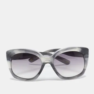 Pre-owned Bottega Veneta Grey Gradient Bv 185/s Cat Eye Sunglasses