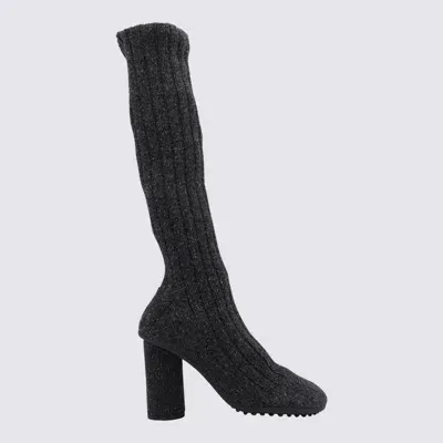 Bottega Veneta Grey Wool Atomic Boots