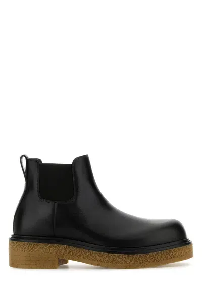 Bottega Veneta Haddock Ankleboot-42 Nd  Male In Black