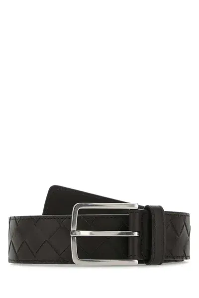 Bottega Veneta Intrecciato Belt In Brown