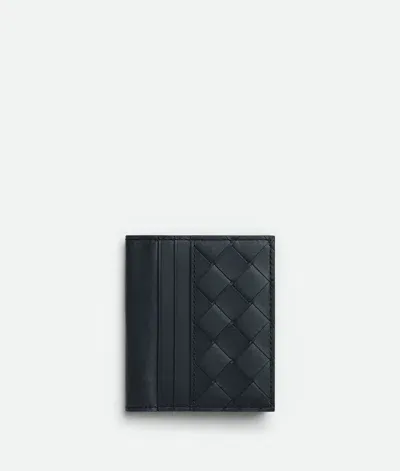 Bottega Veneta Intrecciato Bill Wallet In Black