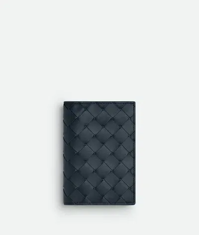 Bottega Veneta Intrecciato Passport Case In Shadow/olive Oil