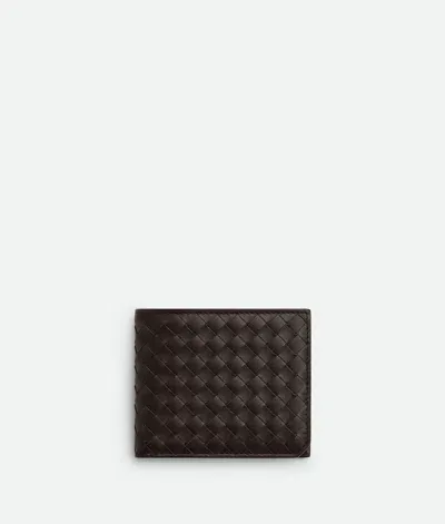 Bottega Veneta Intrecciato Piccolo Bi-fold Wallet With Coin Purse In Brown