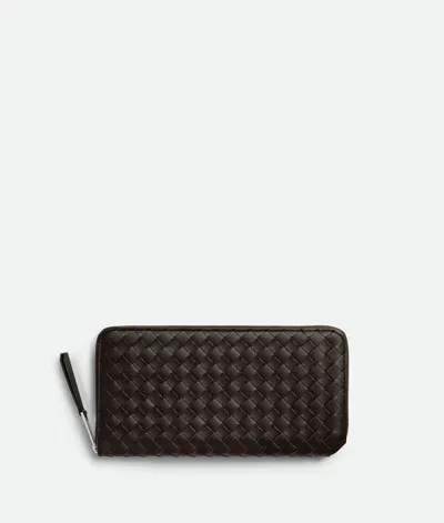 Bottega Veneta Intrecciato Piccolo Zip Around Wallet In Fondant