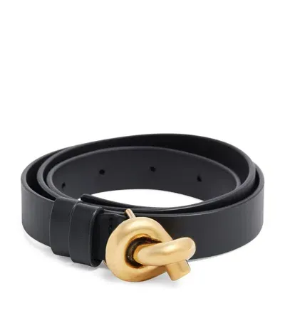 Bottega Veneta Knot Belt In Black