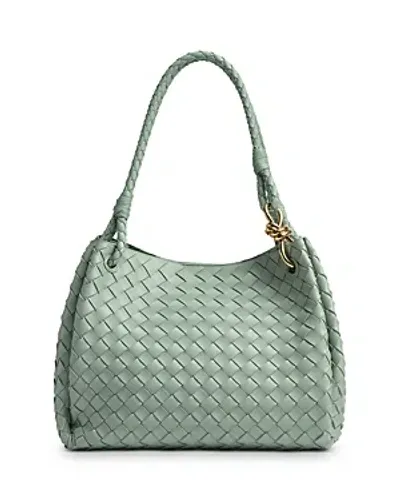 Bottega Veneta Large Andiamo Parachute Shoulder Bag In Green