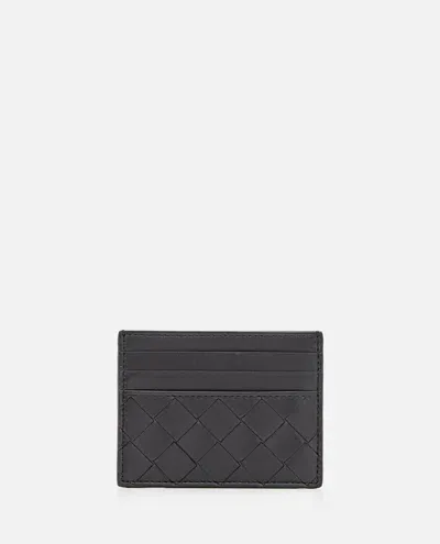 Bottega Veneta Leather Card-holder In Black