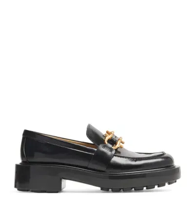 Bottega Veneta Leather Monsieur Loafers In Black