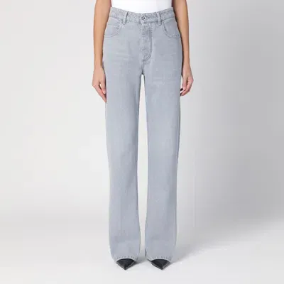 Bottega Veneta Light Grey Denim Flared Jeans