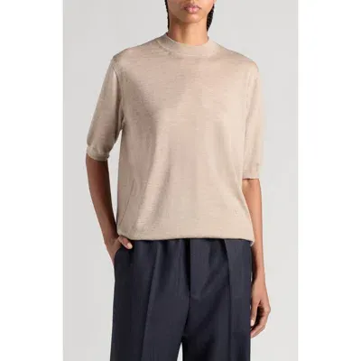 Bottega Veneta Women's Short-sleeve Cashmere Sweater In Riverbed