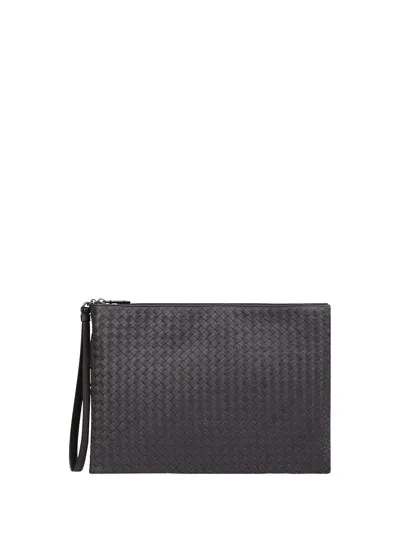 Bottega Veneta Maxi Document Holder In Espresso