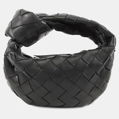 Pre-owned Bottega Veneta Mini Intrecciato Jodie In Black