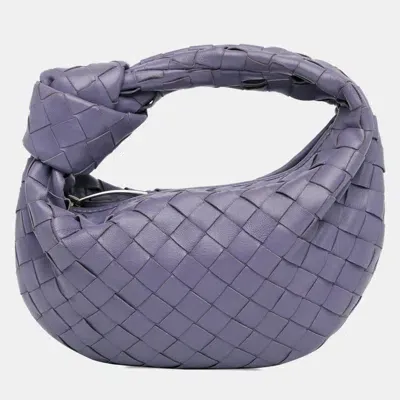 Pre-owned Bottega Veneta Mini Nappa Intrecciato Jodie Bag In Purple