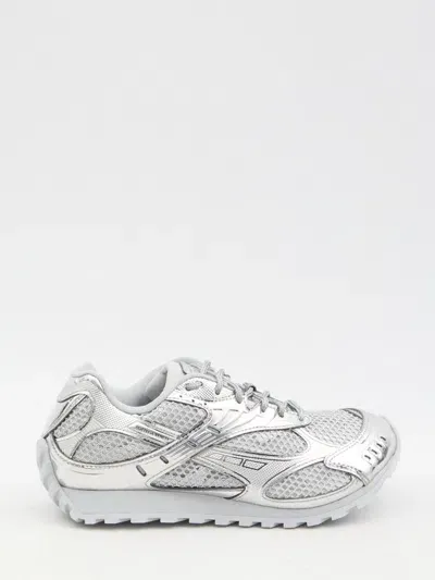 Bottega Veneta Orbit Sneakers In Silver