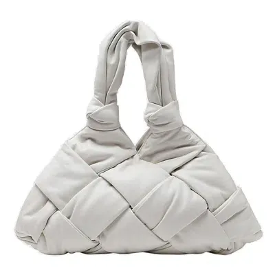 Bottega Veneta Padded Lock Tote Bag In White