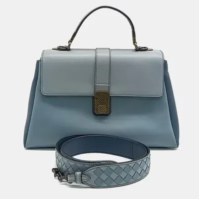 Pre-owned Bottega Veneta Piazza Tote Bag In Blue