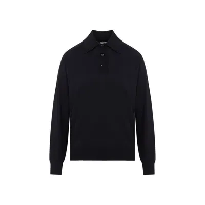 Bottega Veneta Regular Fit Polo Shirt In Black