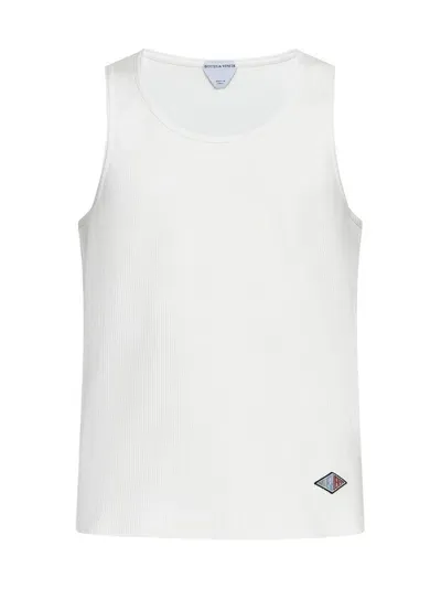 Bottega Veneta Rib Jersey Tank Top In Chalk