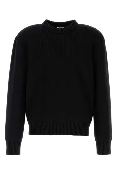 Bottega Veneta Ribbed Knit Jumper In Black