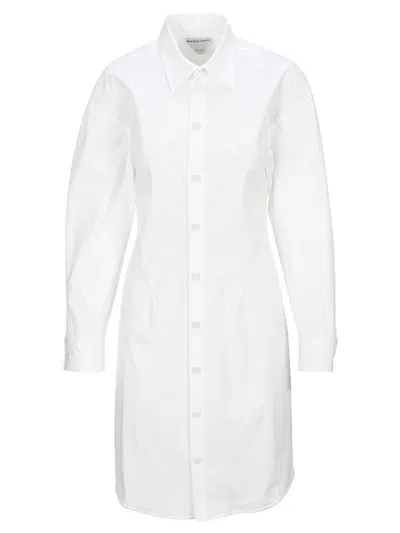 Bottega Veneta Shirt Dress In White