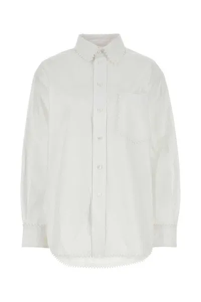 Bottega Veneta White Oxford Shirt