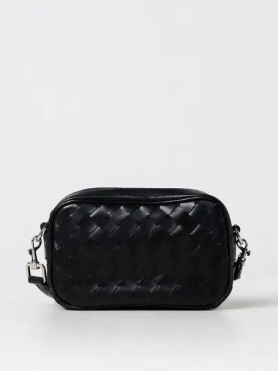 Bottega Veneta Leather Camera Mini Shoulder Bag Unica In Black