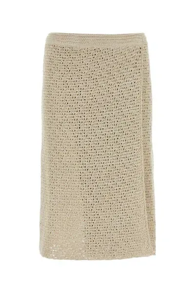 Bottega Veneta Skirts In Beige O Tan