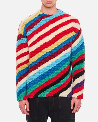 Bottega Veneta Striped Sweater In Multicolor