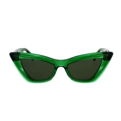 Bottega Veneta Sunglasses In 010 Green Green Green