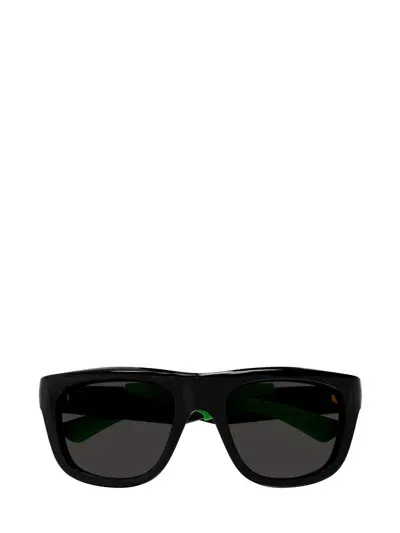 Bottega Veneta Square Frame Sunglasses In Black