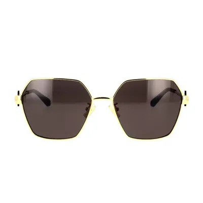 Bottega Veneta Sunglasses In Gold