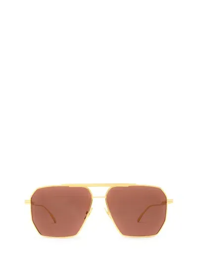 Bottega Veneta Sunglasses In Gold