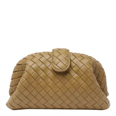 Bottega Veneta Teen Lauren 1980 Bag With Chain In Beige