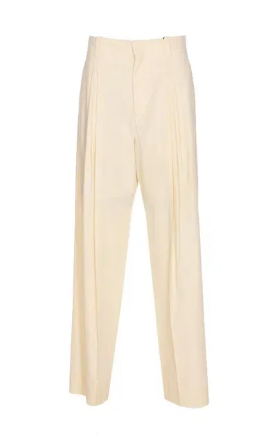 Bottega Veneta Trousers In Neutral