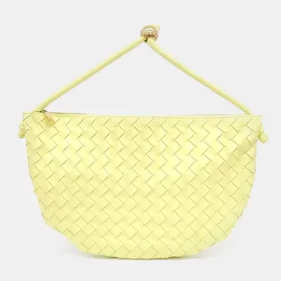 Pre-owned Bottega Veneta Turnback Bag In Yellow