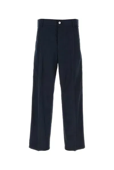 Bottega Veneta Twill Cargo Trousers In Blue