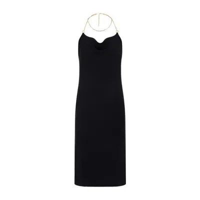 Bottega Veneta Viscose Black Midi Dress