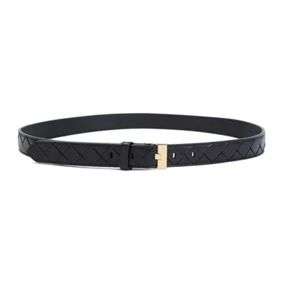 Bottega Veneta Watch Intrecciato Belt In Black