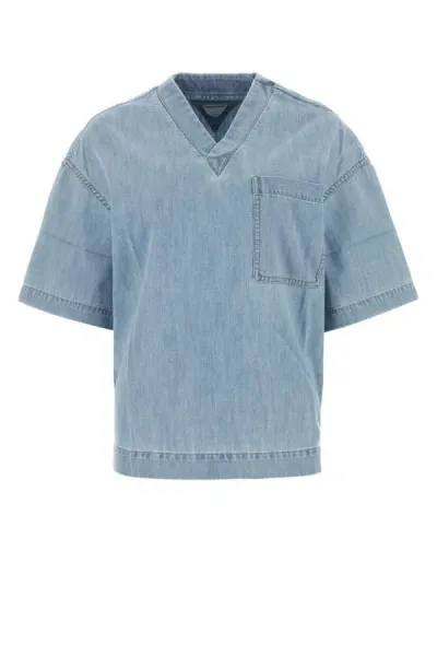 Bottega Veneta Denim Blouse In Blue