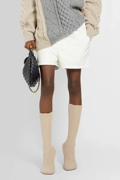 Bottega Veneta Woman White Shorts