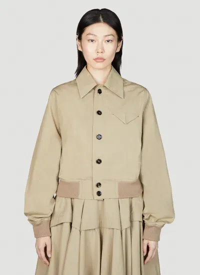 Bottega Veneta Blouson Jacket In Cream