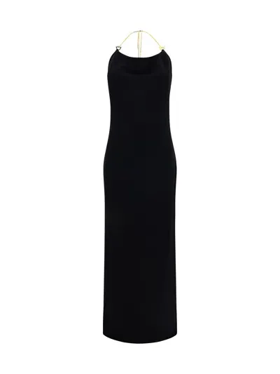 Bottega Veneta Long Dress In Black