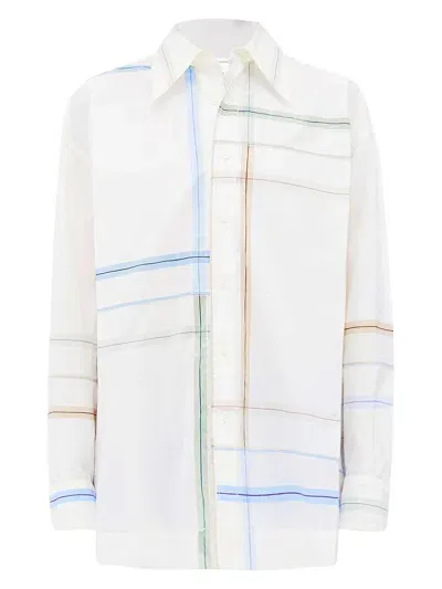 Bottega Veneta Women's Patchwork Cotton Shirt In White