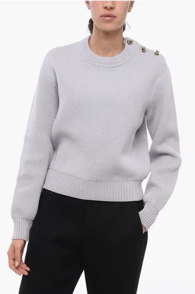 Bottega Veneta Wool Sweater With Metal Application