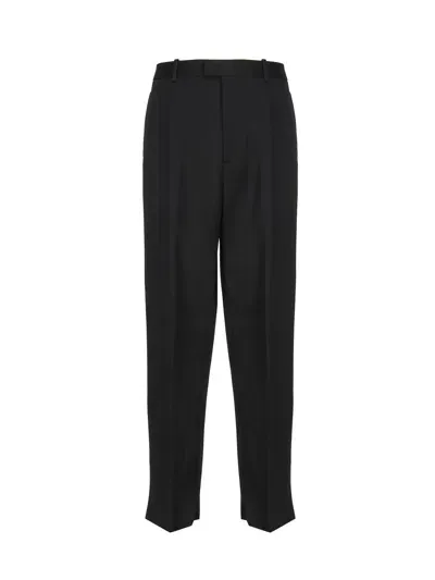 Bottega Veneta Wool Tailored Trousers In Black