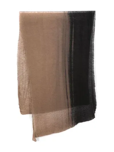 Botto Giuseppe Cashmere Scarf In Brown