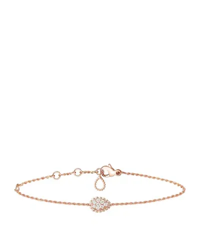 Boucheron Extra Small Rose Gold Serpent Bohème Motif Bracelet