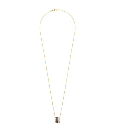 Boucheron Large Mixed Gold And Diamond Quatre Necklace