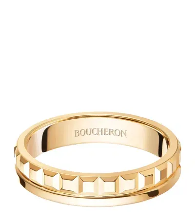 Boucheron Yellow Gold Qautre Radiant Edition Wedding Band