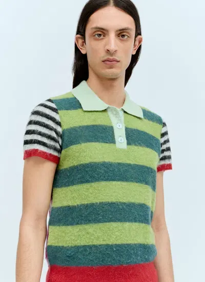 Brain Dead Lulu Polo Shirt In Multicolour